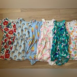 Girls Tea Collection Dresses Bundle (6 total) - Size 7 (1 Size 8)